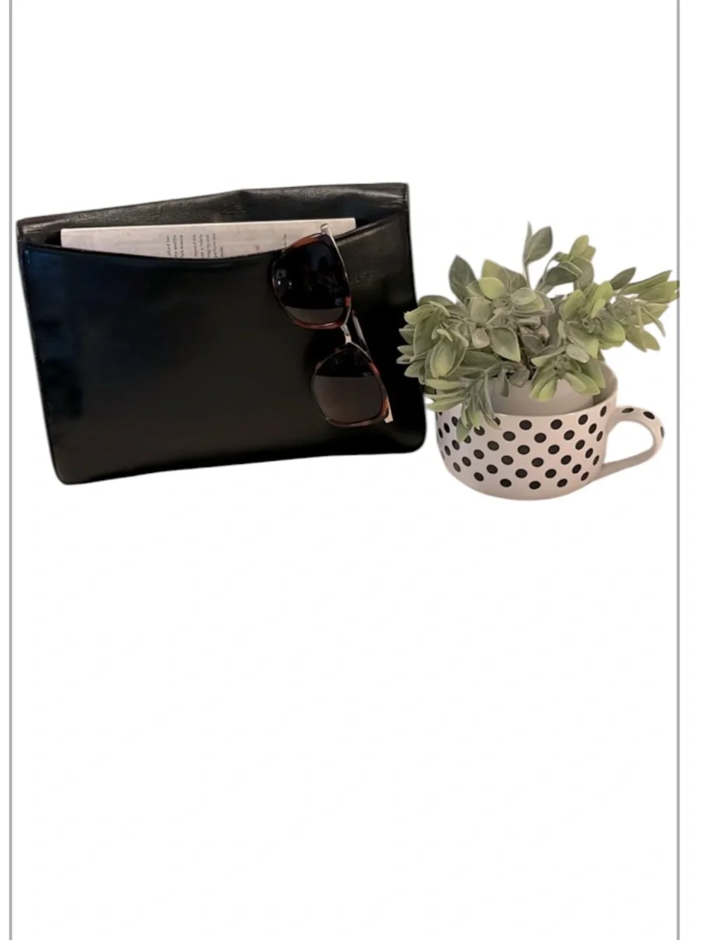 Vintage Retro Black Leather iPad Tablet Laptop Case